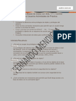 Programación de Bases de Datos Con SQL 17-1: Control Del Acceso de Los Usuarios Actividades de Práctica