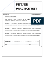 Nsejs Practice Test Fiitjee