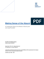 Making Sense of The Absurd - A Comparative Study of The Works of David Lynch and Luigi Pirandello