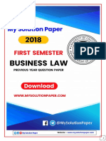 2018 Business Law Question Paper by My Solution Paper