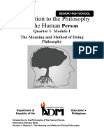 Philo - Mod1-Q1 Introduction To The Philosophy of The Human Person v3