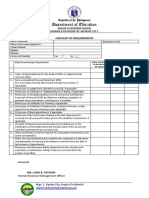 Checklist and Omnibus Sworn Statement