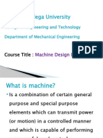 Machine Design Project PPT - New