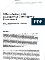 E-Satisfaction and Loyalty. A Contingency Framework