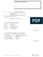 Gateway A1+. End of Year Test. Form 6.