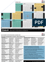 Bacs Payment System Processing Calendar 2023