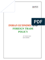 Indian Economics and Foreign Trade Policy Project - Priodarshini Lahiri