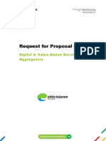 Request For Proposal On Digital VAS Aggregators