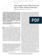 Pressure Traffic Signal Control With Fixed and Adaptive Routing For Urban Vehicular Networks