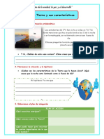 Ficha Cyt Mart 4 Caracteristicas de La Tierra 965727764 Yessenia Carrasco