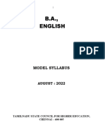 TANSCHE BA English Syllabus - Updated