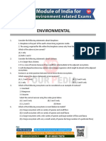 Environment Questions For Various Exams