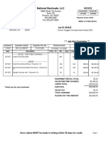 Invoice For Barricades - Nuggets Parade