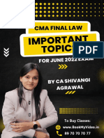 Imp Topics - CMA Final Law