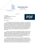 Letter From Senator Ron Wyden To Leon Black