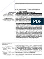 Niveles de Atención, Prevencion Primaria en Salud