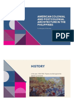 American Colonial and Post Colonial Architecture in The Philippines