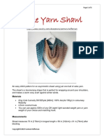 Annie Design Crochet Cake Yarn Boomerang Shawl Pattern V.1