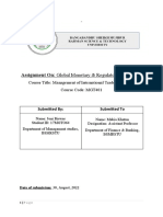 Global Monetary & Regulatory Institutions