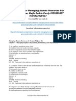 Managing Human Resources 8th Edition Gomez-Mejia Test Bank Download