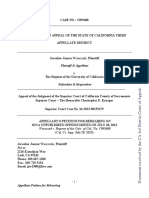 08-11-2023 - Appellant Petition For Rehearing - Waszczuk V The Regents of The University of California 3DCA Case No C95488