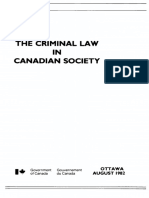 Criminal Law in Canadian Society (1982)