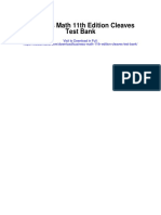 Business Math 11th Edition Cleaves Test Bank