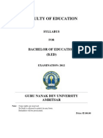 B.ed Syllabus