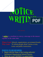 Xi W.S. PPT of Notice Writing