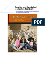 Human Genetics and Society 2nd Edition Yashon Test Bank