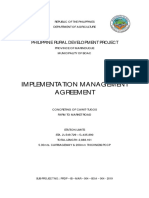 Implementation Management Agreement - PRDP