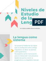 Niveles de Estudio de La Lengua