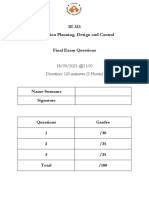 IE 323 - Summer School - Final Exam