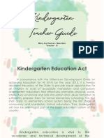 Kindergarten Teacher Guide