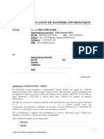 Contrat de Location de Materiel Informatique