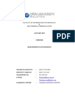 CBRE3103 - Assignment For Requirement Engineering