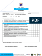 Cot-Rpms: Master Teacher I-Iv