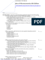 Test Bank For Principles of Microeconomics 8th Edition