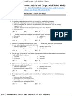 Test Bank For Systems Analysis and Design 9th Edition Shelly