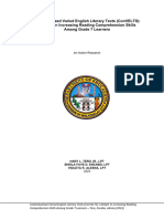 Contextualized Varied English Literary Texts (Convelts) : Catalyst in Increasing Reading Comprehension Skills Among Grade 7 Learners