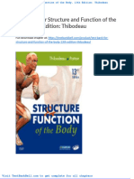 Test Bank For Structure and Function of The Body 13th Edition Thibodeau