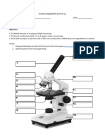 Student Laboratory Activity 1 Microscope