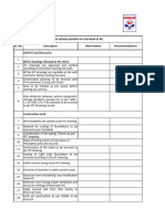 Checklist For Civil Work - CNG