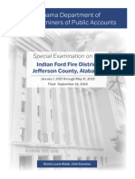 Alabama Department of Examiners of Public Accounts Report of Indian Ford Fire District