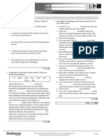 B2 End of Year Test Standard