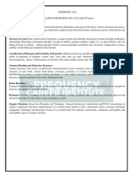 11th Chemistry Syllabus