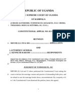 Mifumi (U) LTD Anor V Attorney General Anor (Constitutional Appeal No 2 of 2014) 2015 UGSC 13 (6 August 2015)