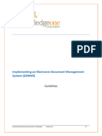 Implementing Electronic Document Management