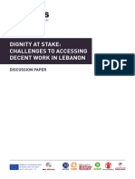 LEADERS - Dignity at Stake Challenges To Accessing Decent Work in Lebanon