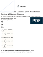 Chemical Bonding and Molecular Structure - PYQ Chemistry Class 11 PDF Download